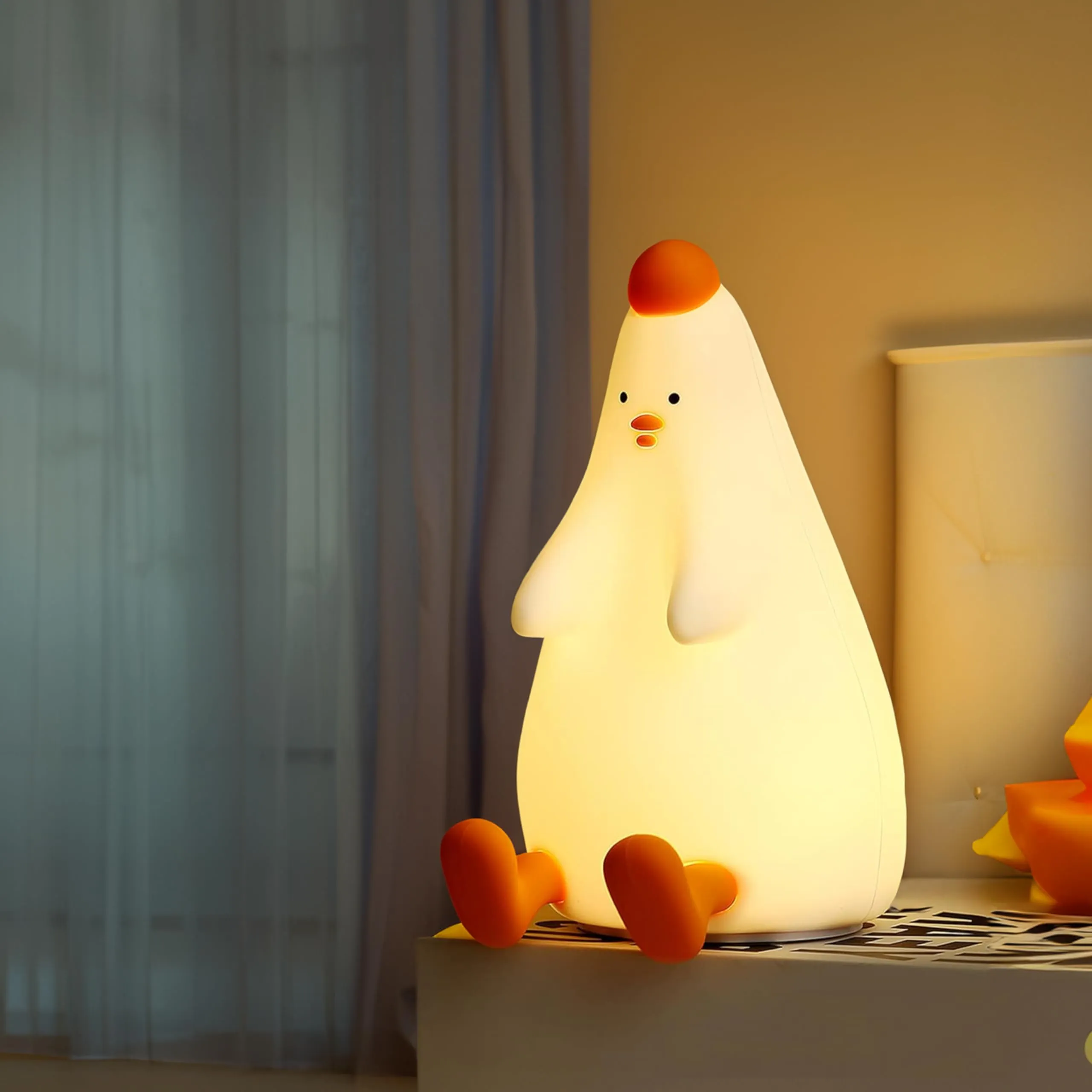 Duck Night Light - Cute Duck Lamp - Duck Light Laying Down - Lazy Duck Night