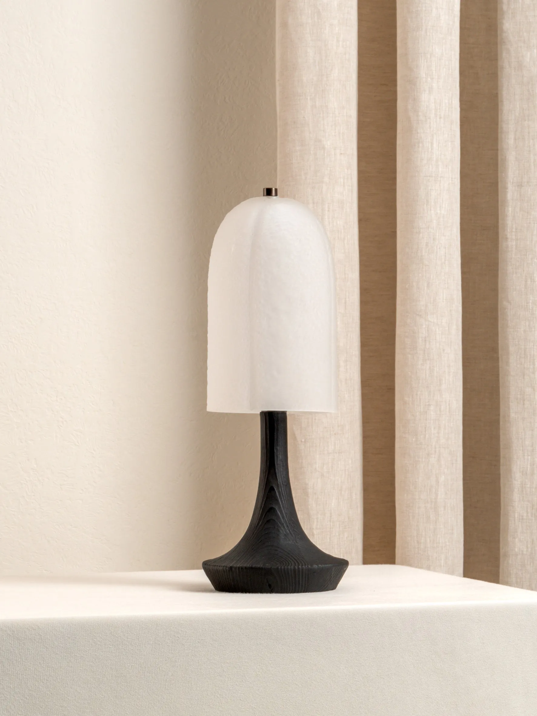 Ember - charred wood rechargeable table lamp