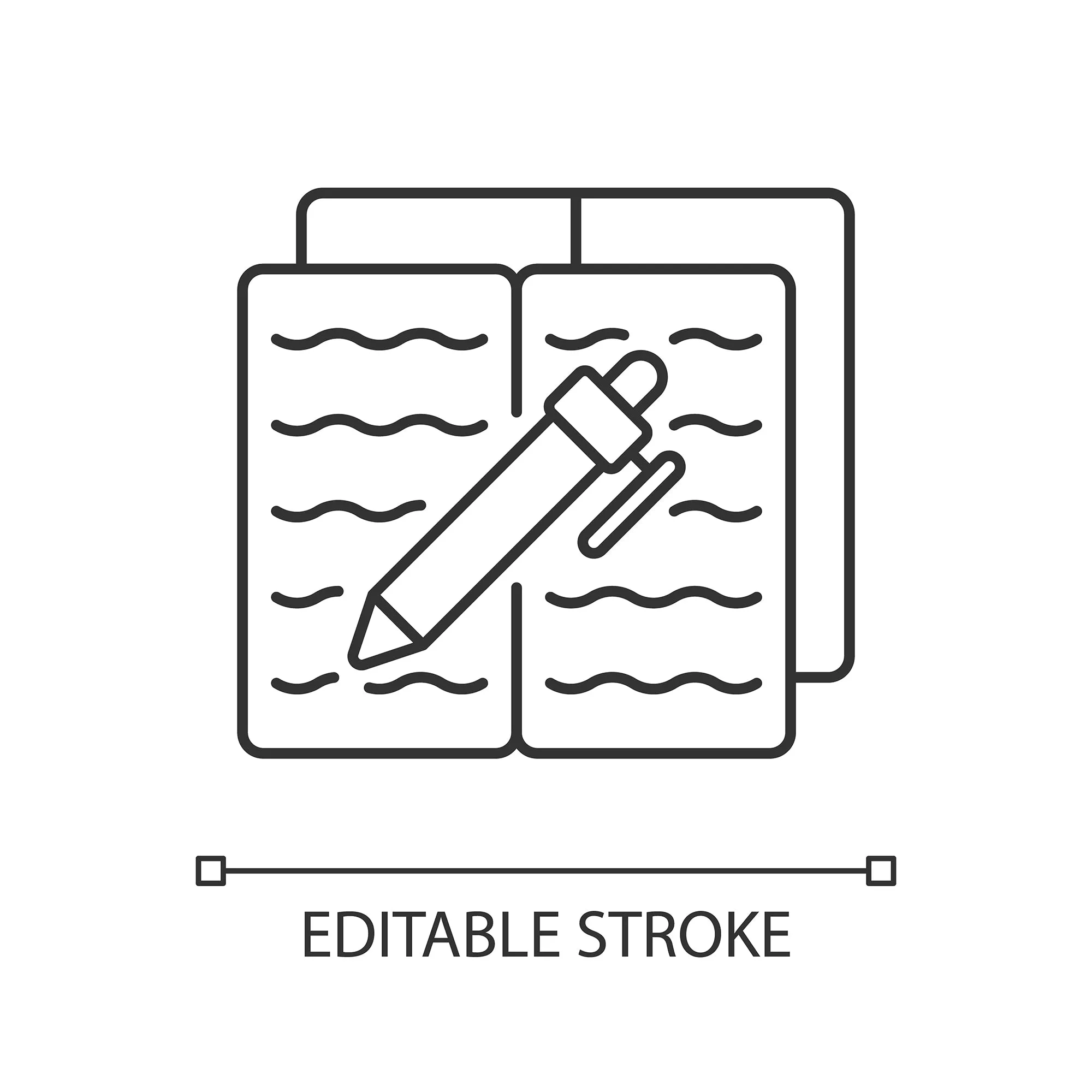 Everyday routine linear icons set for dark and light mode set