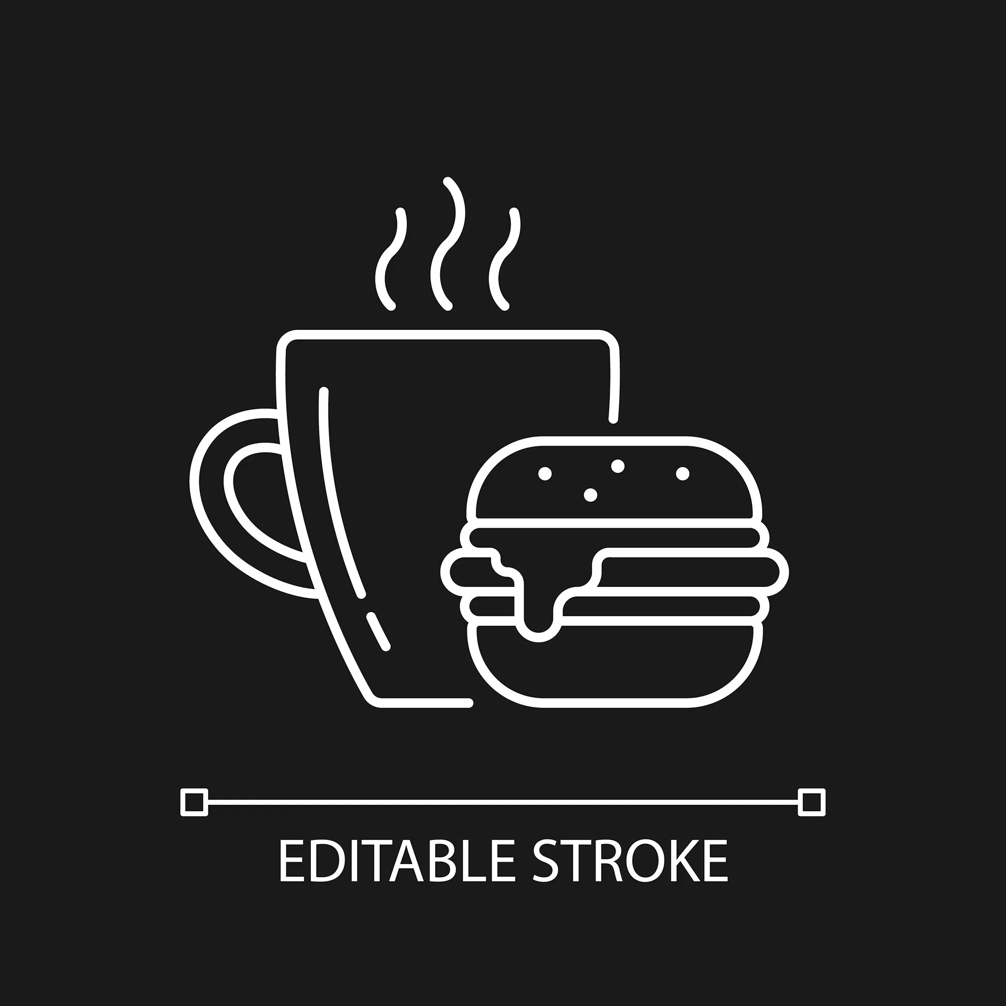 Everyday routine linear icons set for dark and light mode set