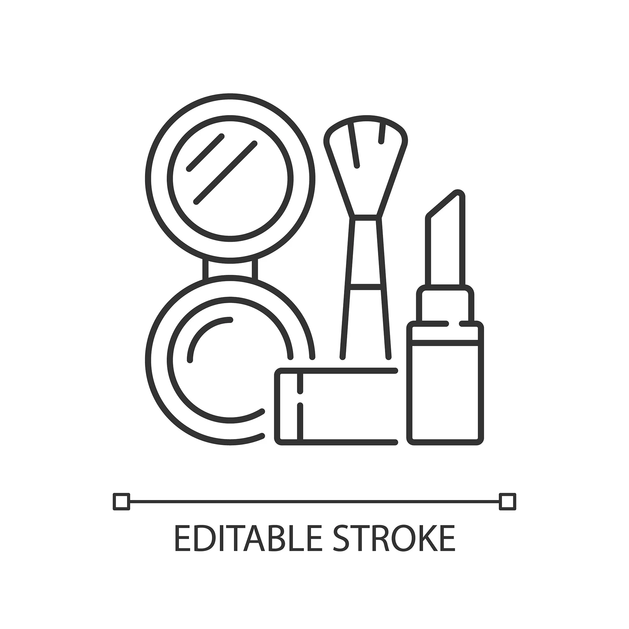 Everyday routine linear icons set for dark and light mode set