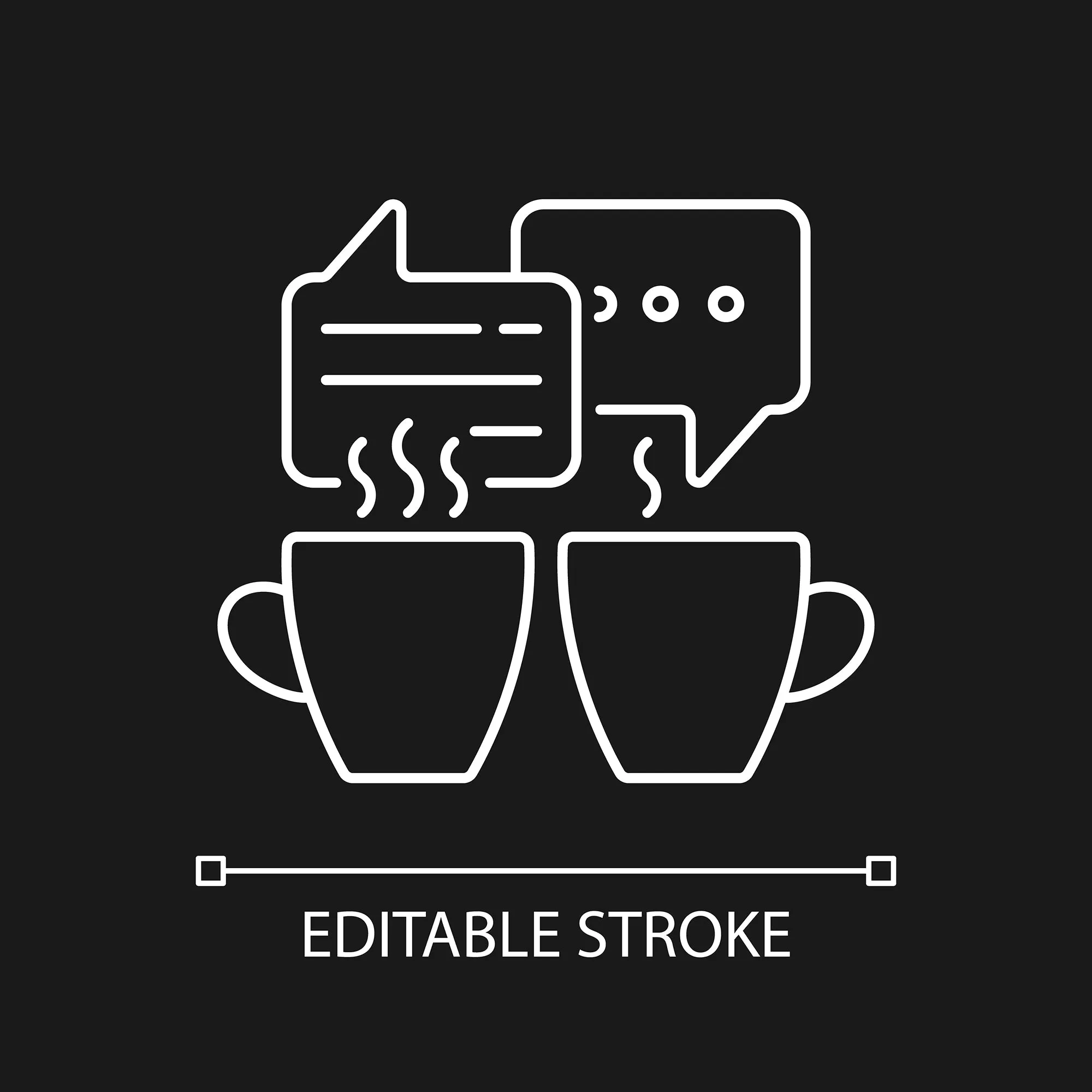 Everyday routine linear icons set for dark and light mode set