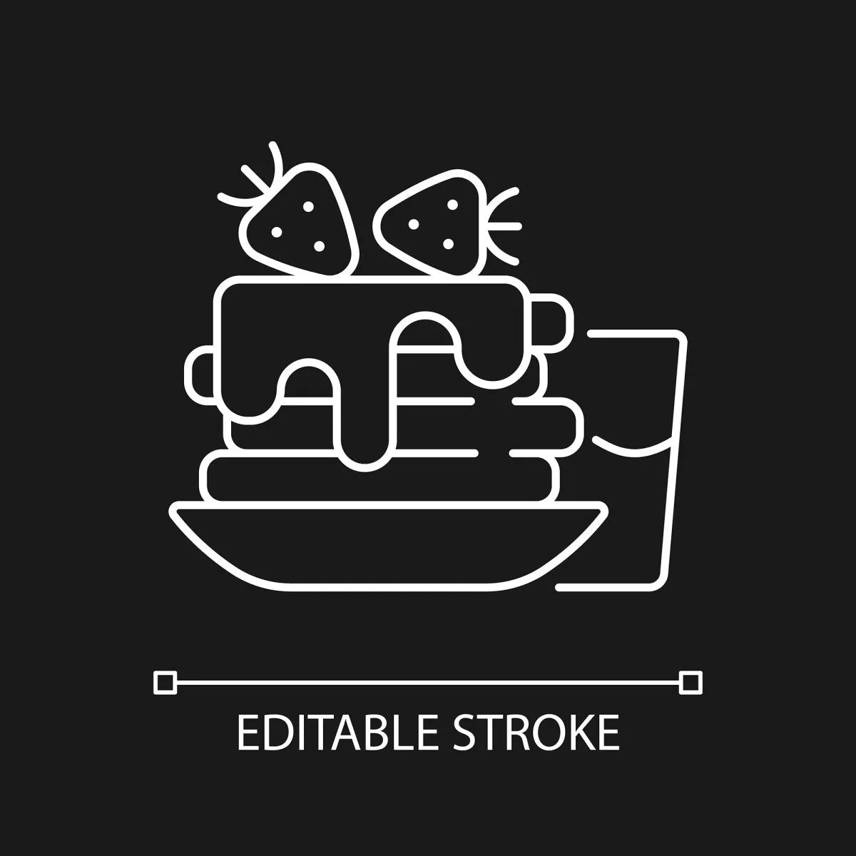 Everyday routine linear icons set for dark and light mode set
