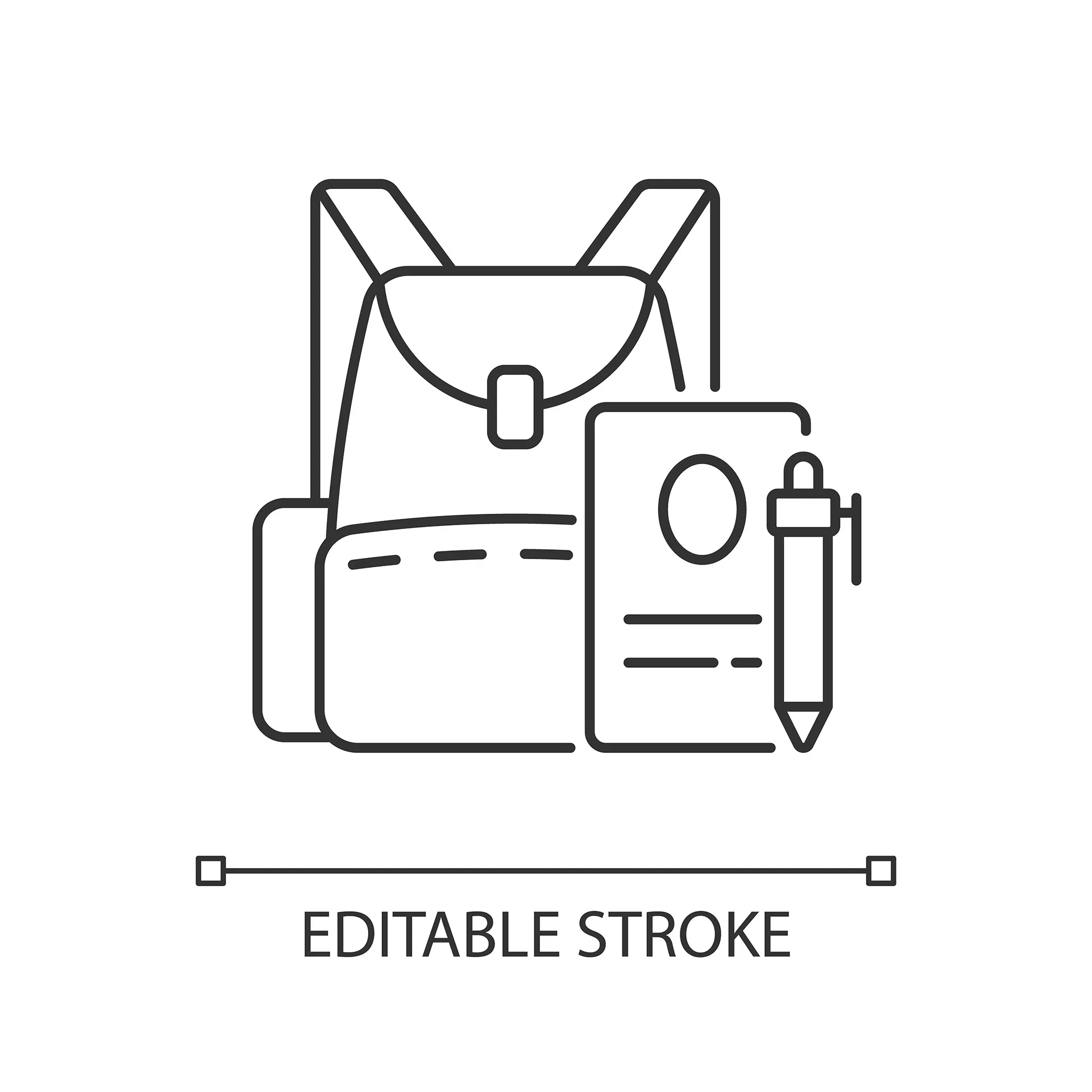 Everyday routine linear icons set for dark and light mode set