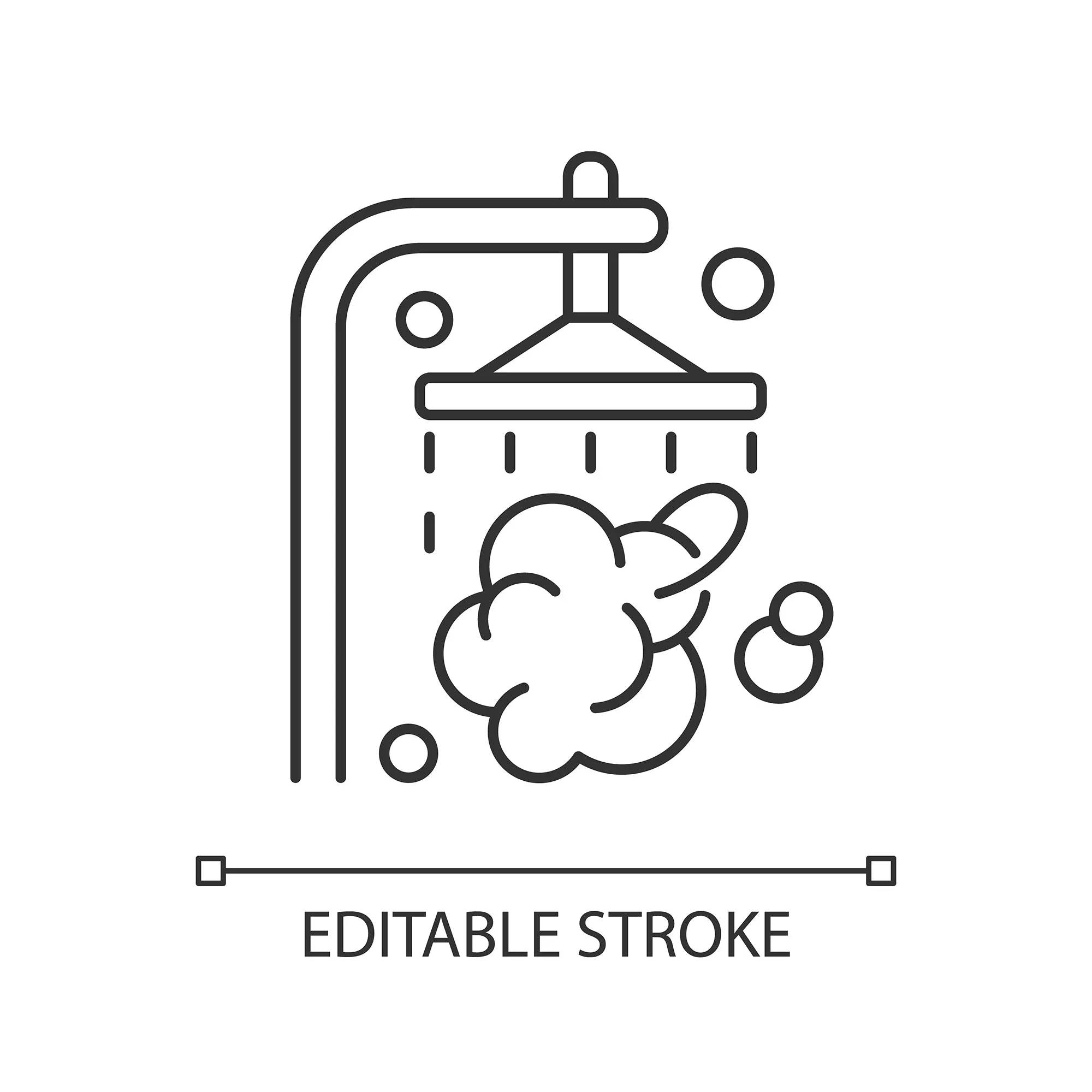 Everyday routine linear icons set for dark and light mode set