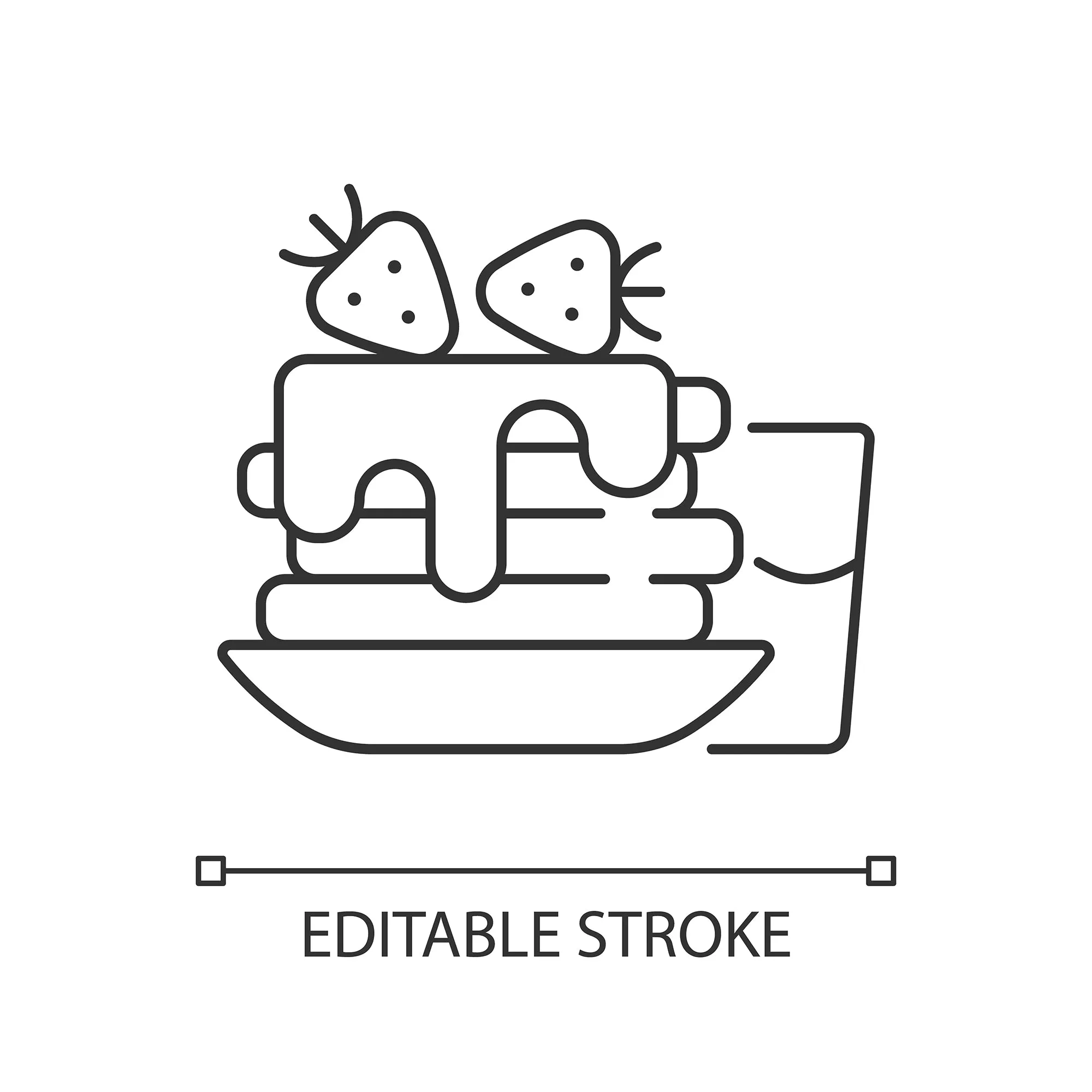Everyday routine linear icons set for dark and light mode set