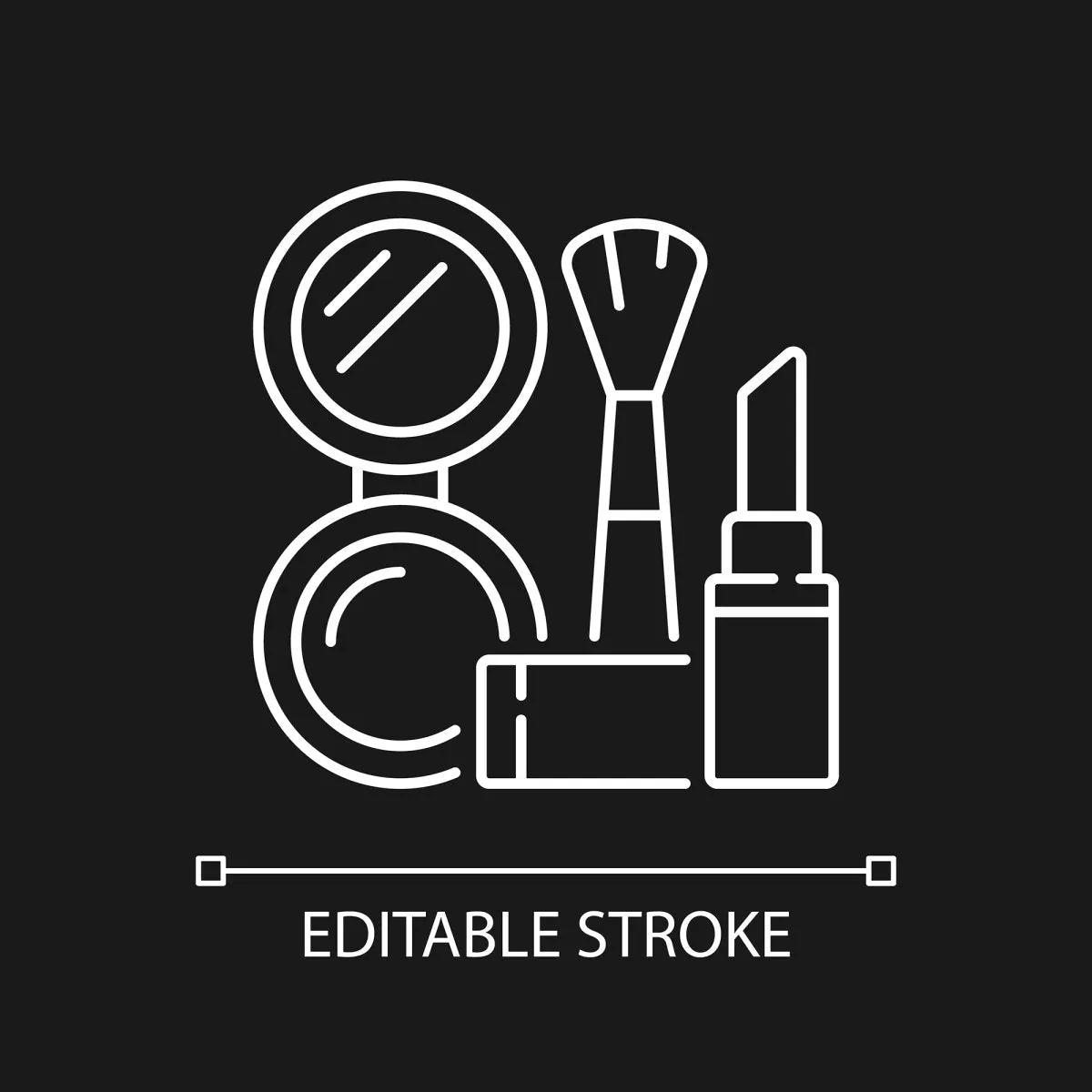 Everyday routine linear icons set for dark and light mode set