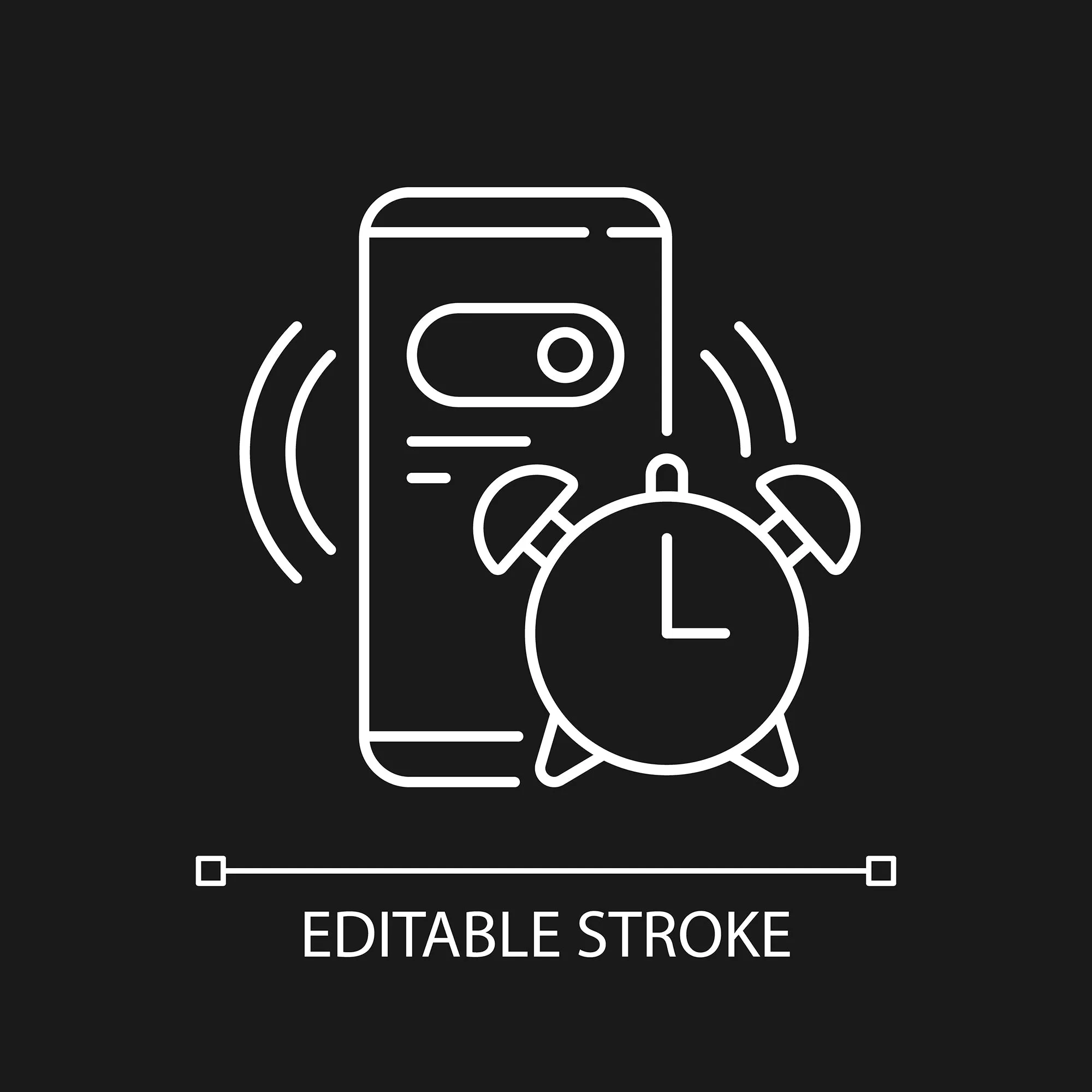 Everyday routine linear icons set for dark and light mode set
