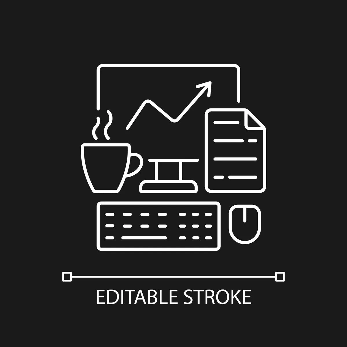 Everyday routine linear icons set for dark and light mode set