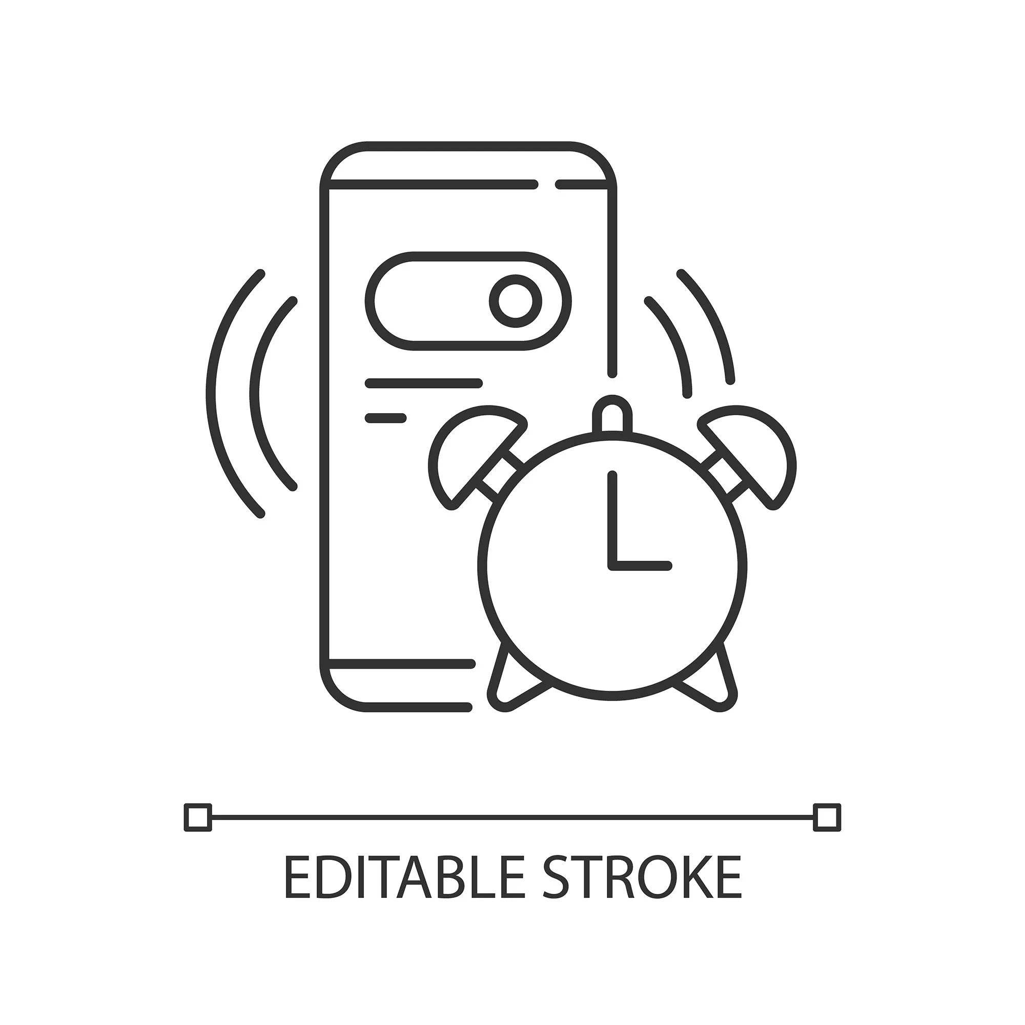 Everyday routine linear icons set for dark and light mode set