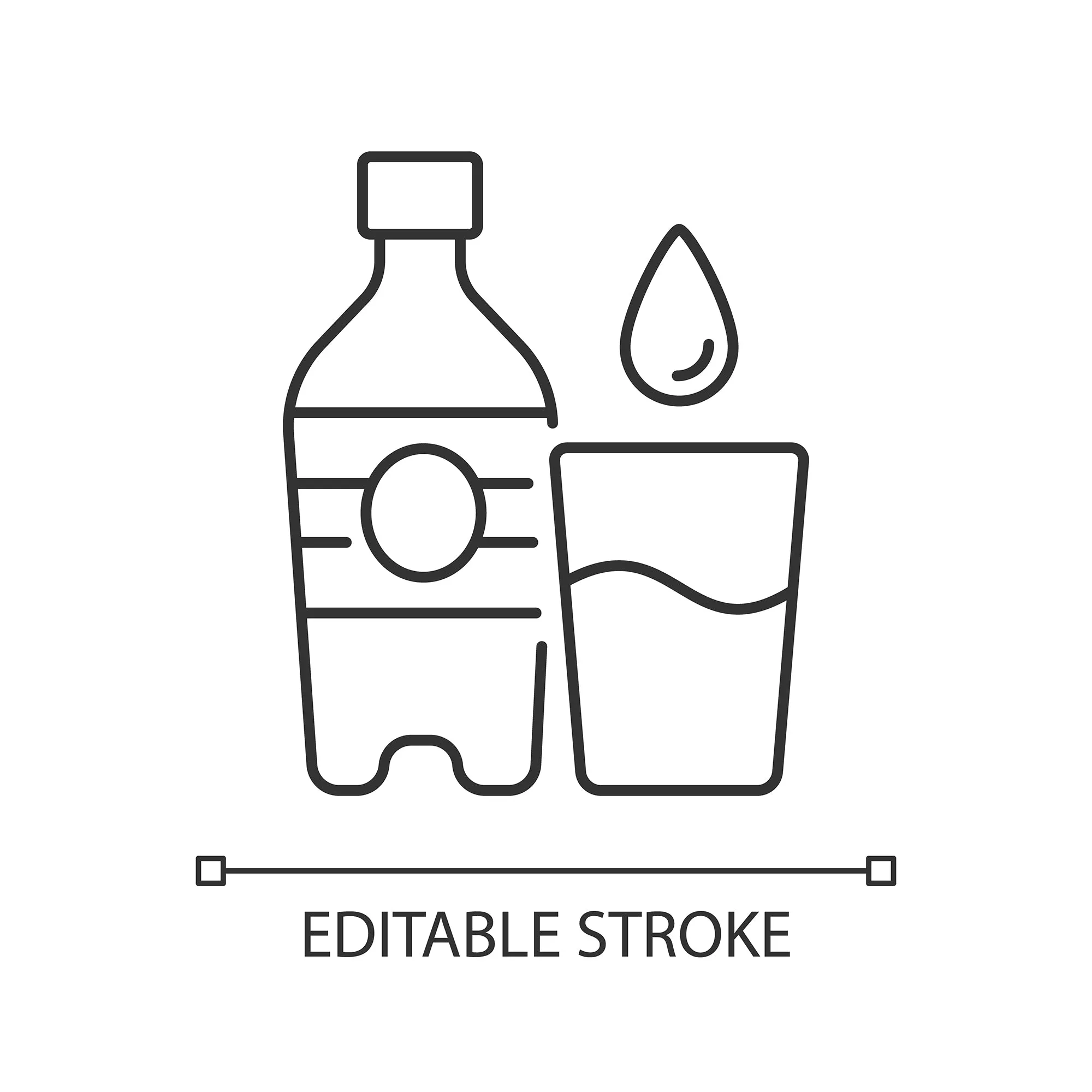 Everyday routine linear icons set for dark and light mode set
