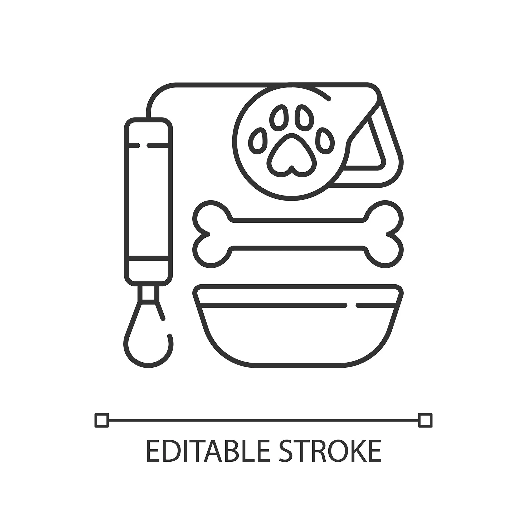 Everyday routine linear icons set for dark and light mode set