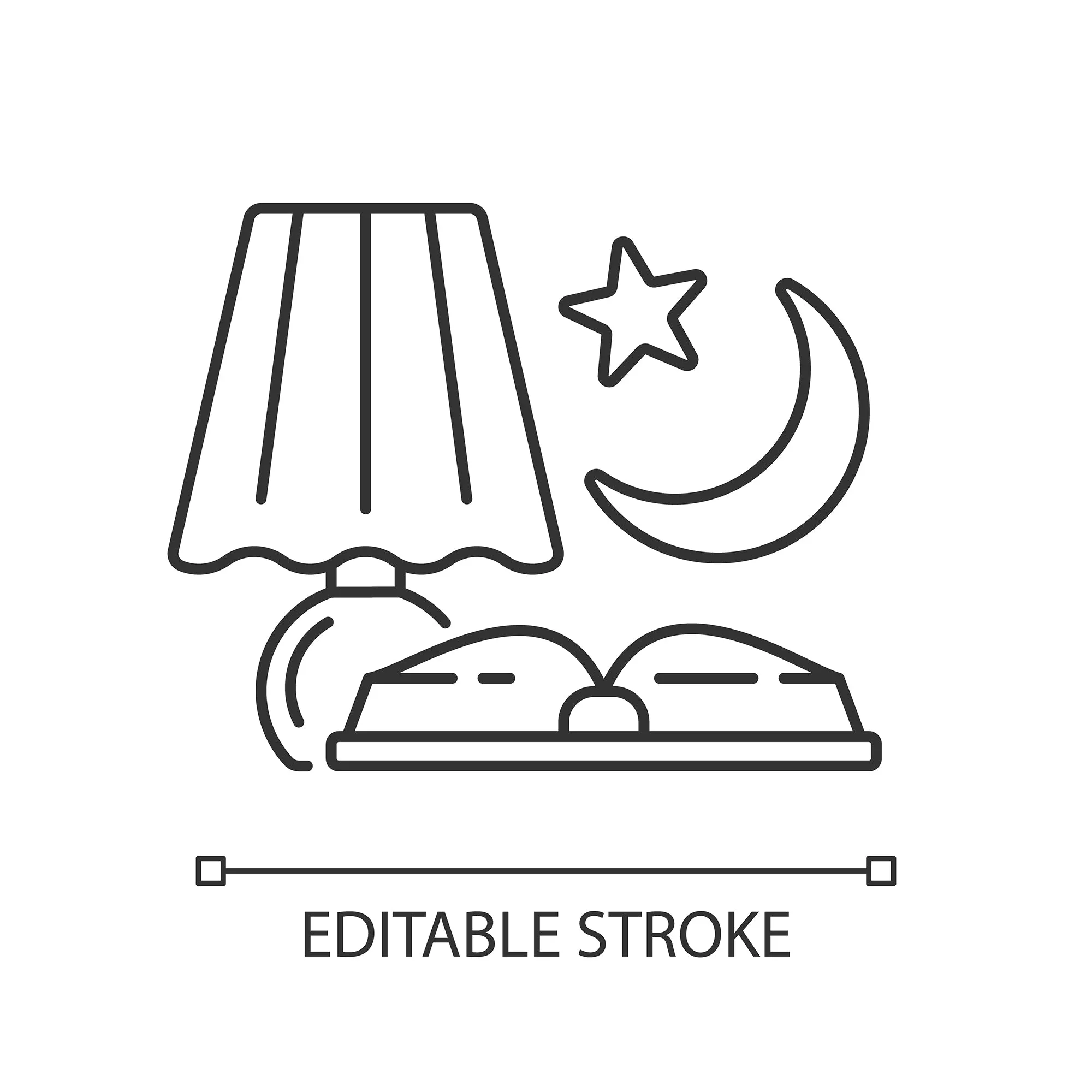 Everyday routine linear icons set for dark and light mode set