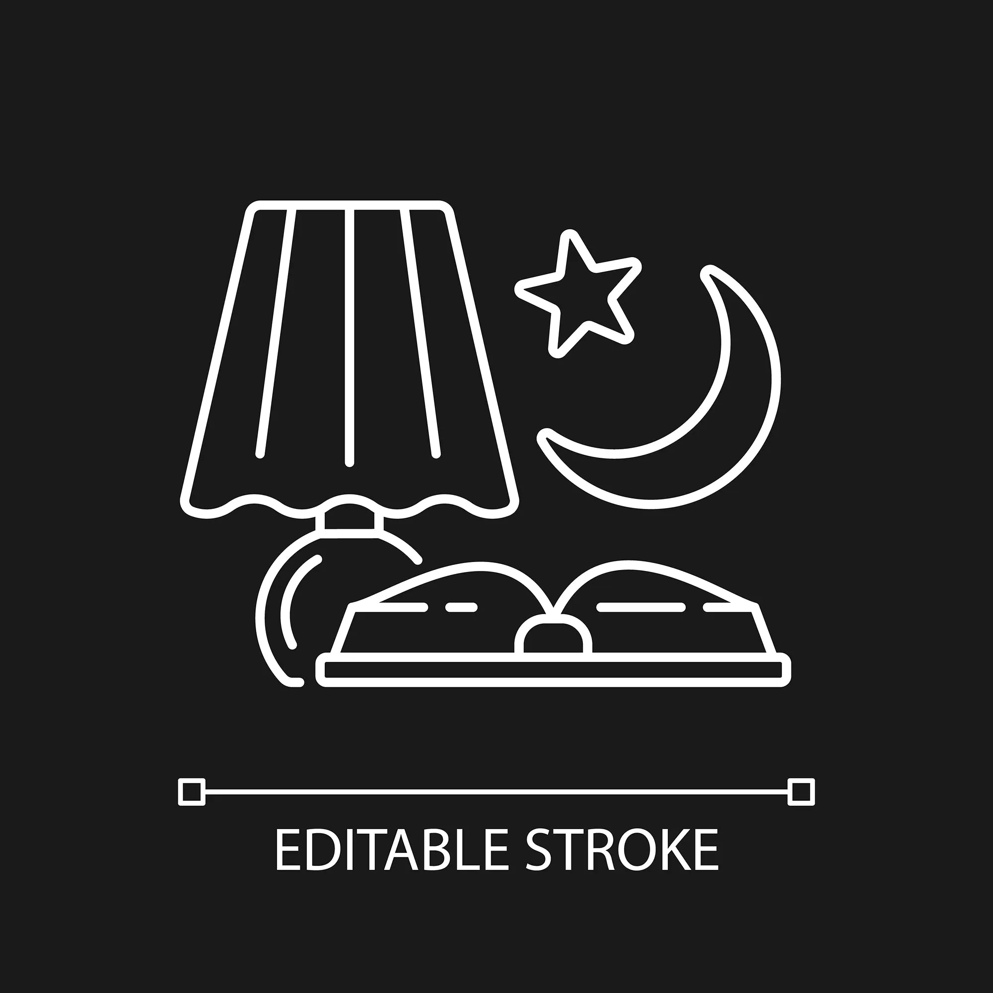 Everyday routine linear icons set for dark and light mode set