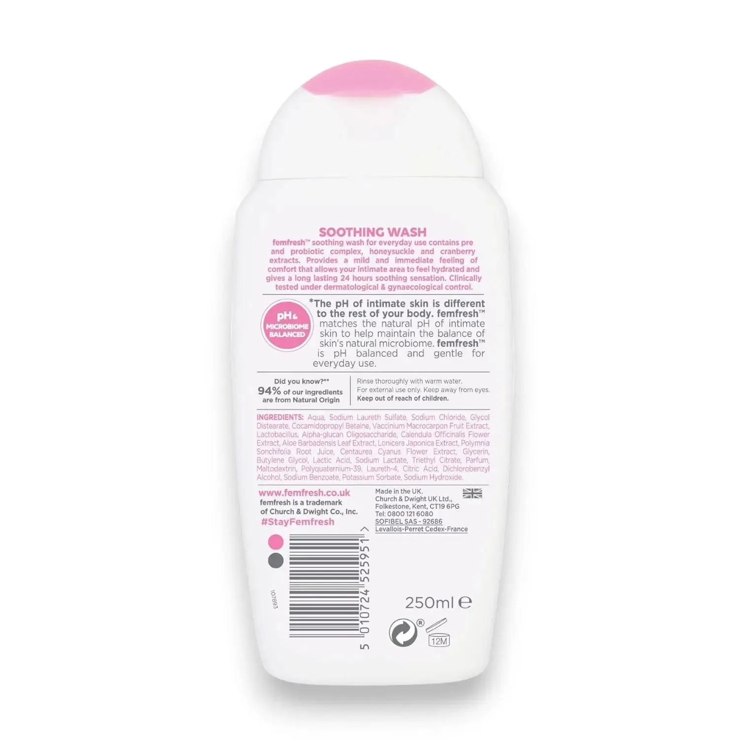 Femfresh Soothing Wash 250ml