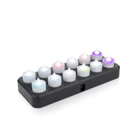 Filini LED tealights, multicoloured