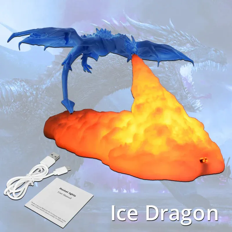 Fire-Breathing Dragon Lamp