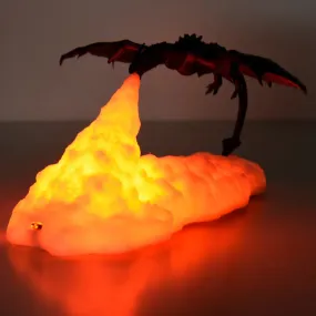 Fire-Breathing Dragon Lamp
