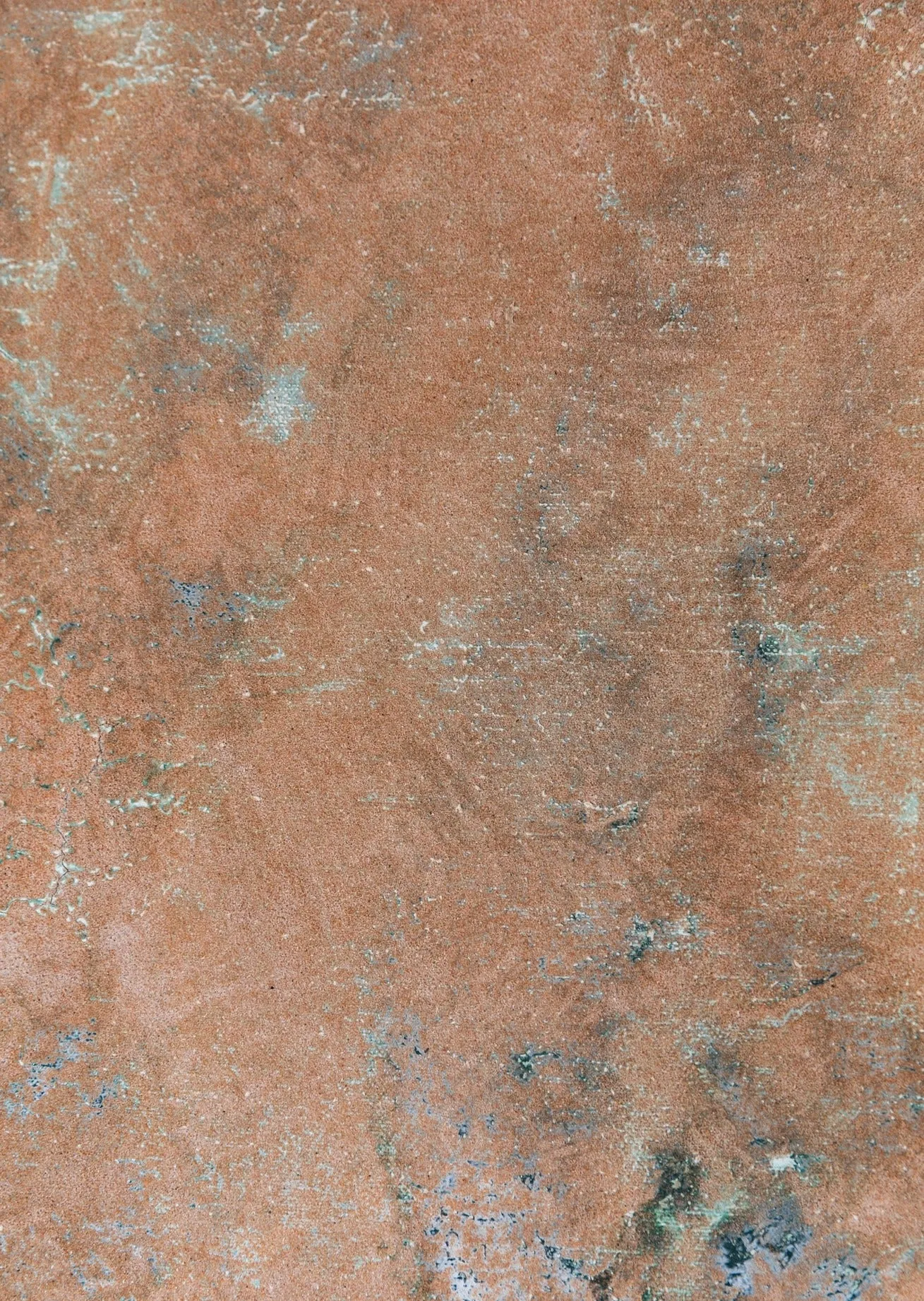 Fossil Found #0465 Sandstone Study Hand-Painted Flatlay Surface