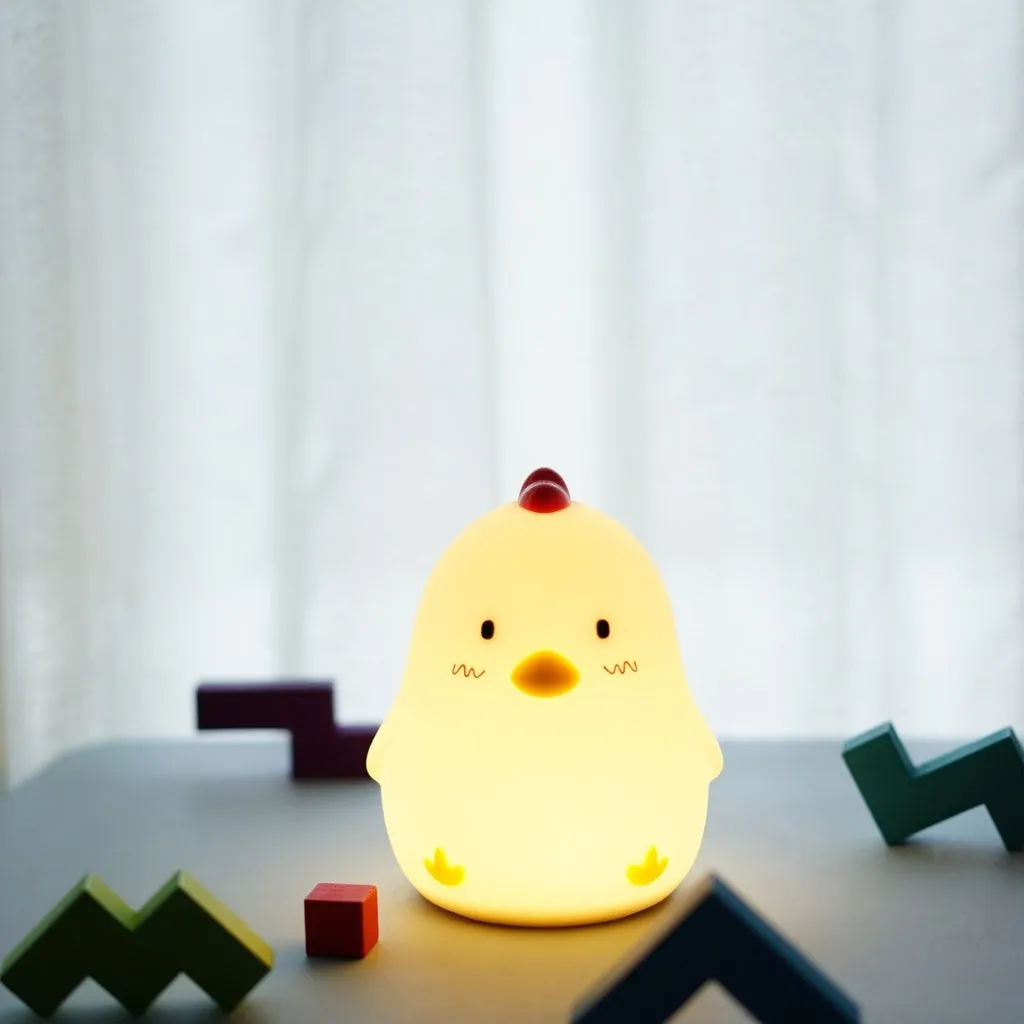Fun Design Rechargeable Night Lamp, Sleepy Chicken - Muid