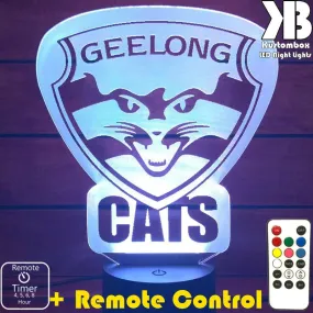 Geelong Cats Australian Football Club 3D LED Night Light