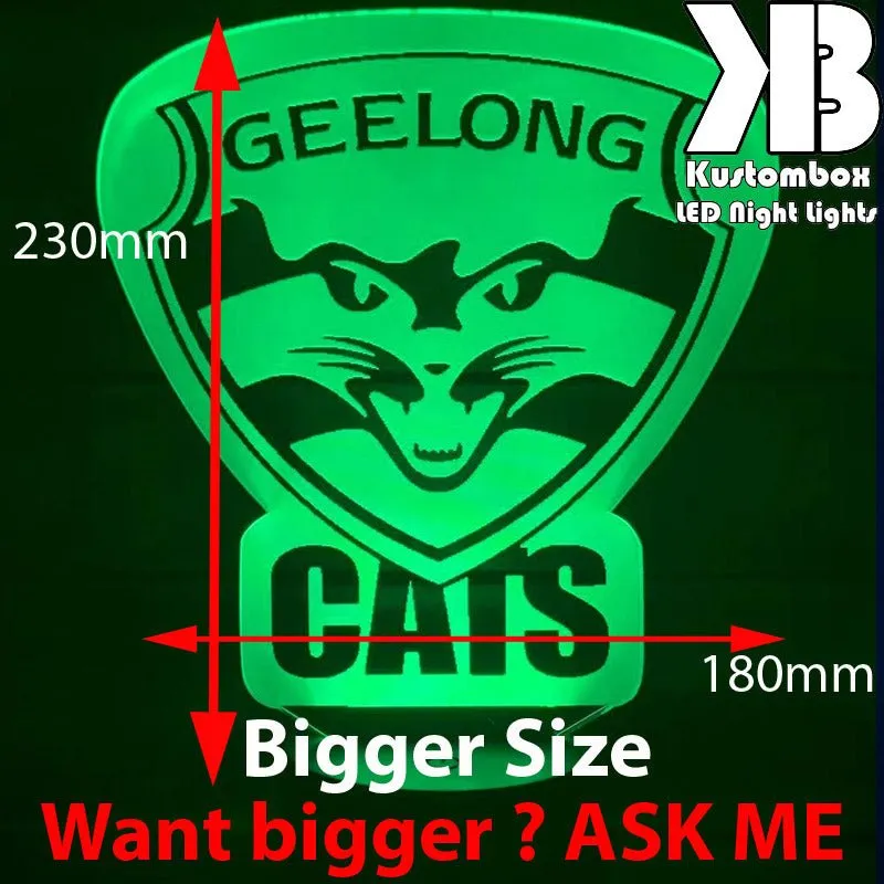Geelong Cats Australian Football Club 3D LED Night Light