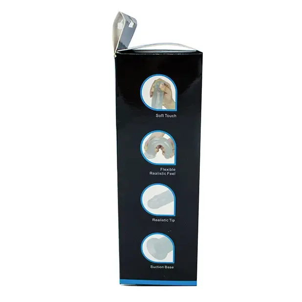 Get Lucky 8.5" Glow in the Dark Periwinkle Peen Dildo