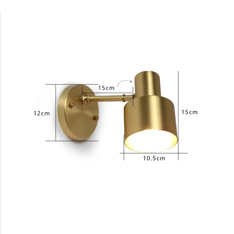 Gio Copper Adjustable Wall Light