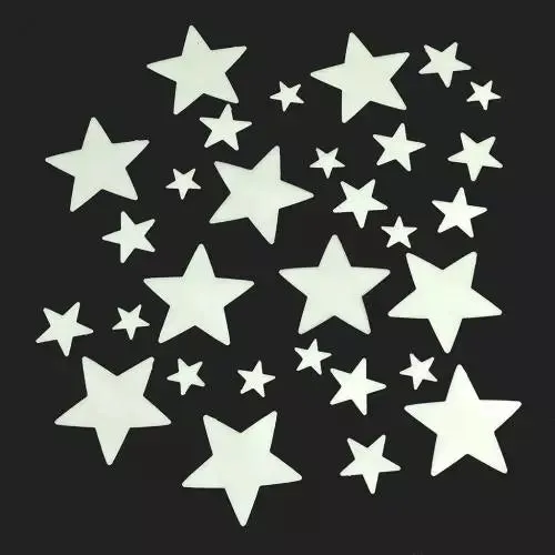 Glow in the dark stars (box of 30)