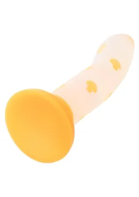 Glow Stick Mushroom Silicone Glow In The Dark Dildo with Suction Base