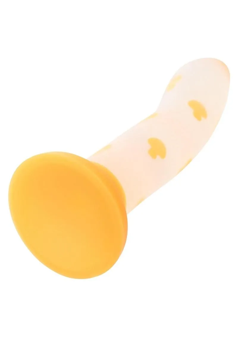 Glow Stick Mushroom Silicone Glow In The Dark Dildo with Suction Base