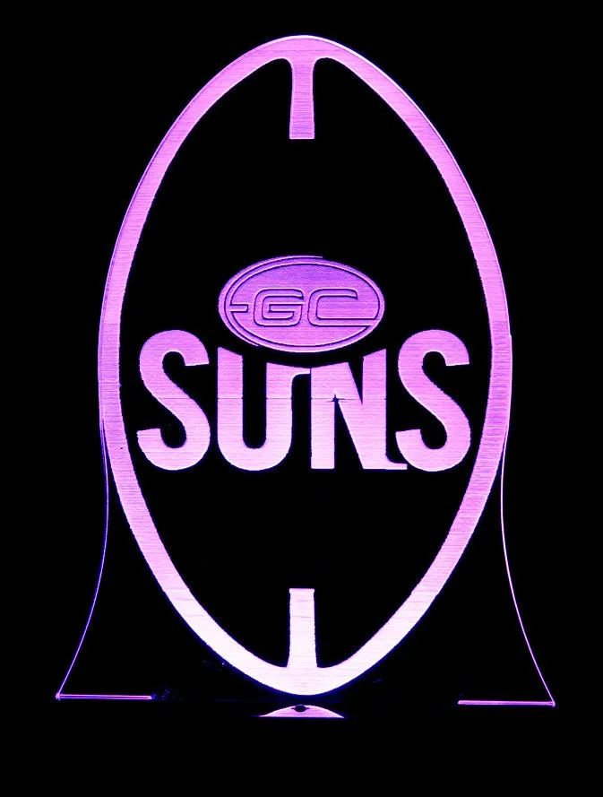GOLD COAST SUNS Australian Football Club 3D LED Night Light