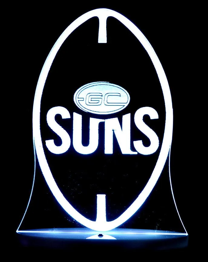 GOLD COAST SUNS Australian Football Club 3D LED Night Light