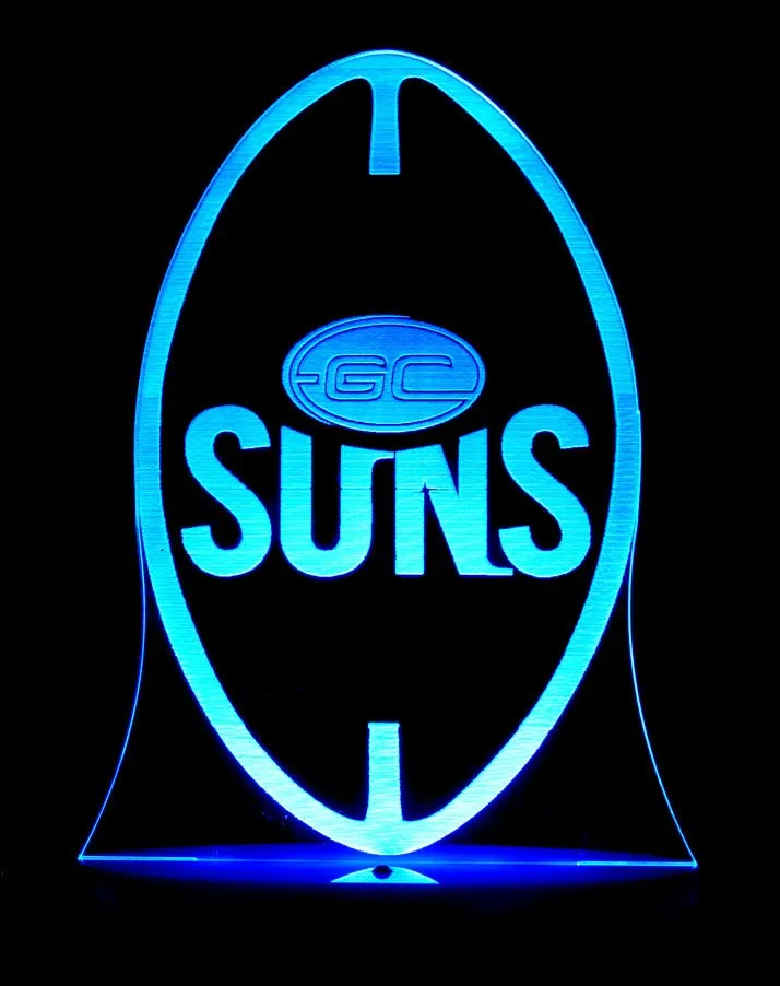 GOLD COAST SUNS Australian Football Club 3D LED Night Light