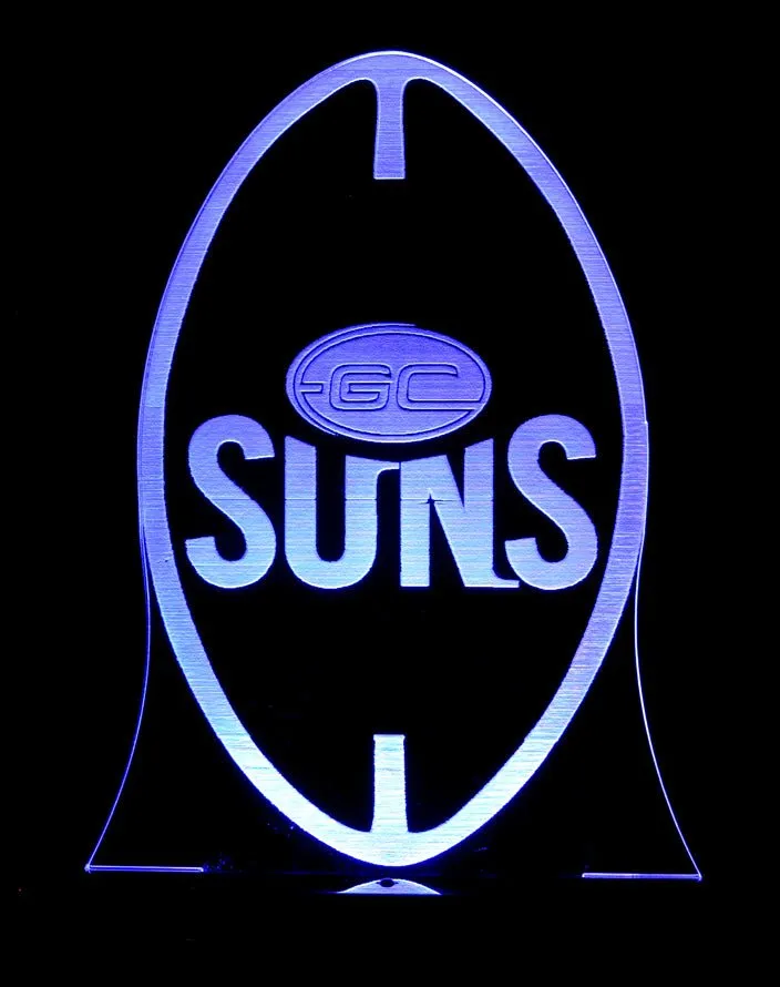 GOLD COAST SUNS Australian Football Club 3D LED Night Light