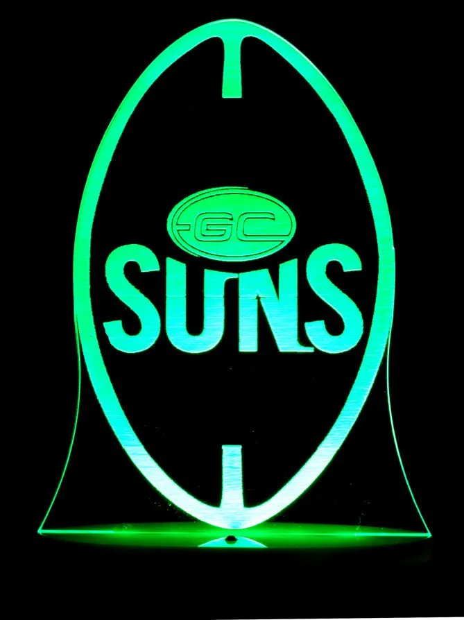 GOLD COAST SUNS Australian Football Club 3D LED Night Light