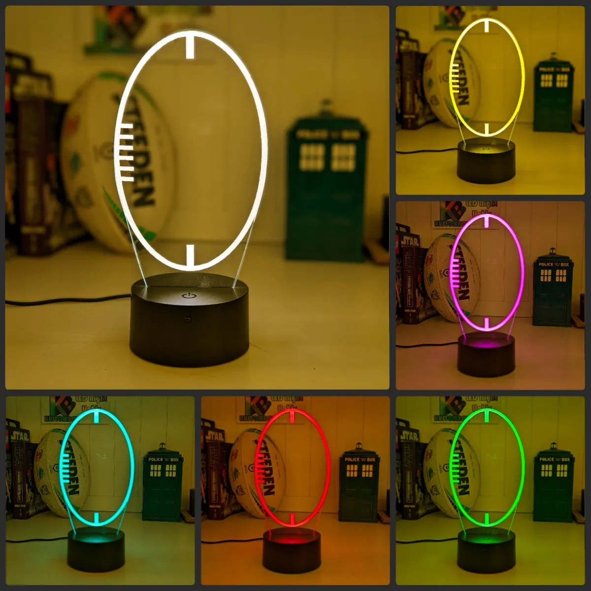 Gold Coast Titans Rugby League Club Old 3D LED Night Light