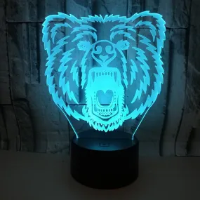 Grizzly Bear 3D LED Night Light Lamp
