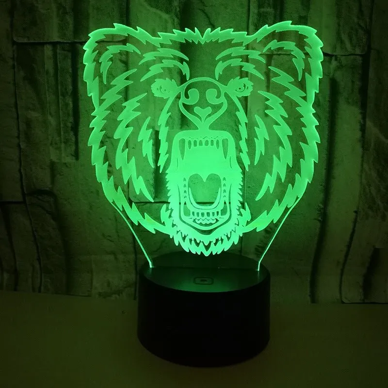 Grizzly Bear 3D LED Night Light Lamp