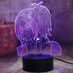 Hange Zoë Japanese Anime Personalised Name 3D LED Night Light Lamp