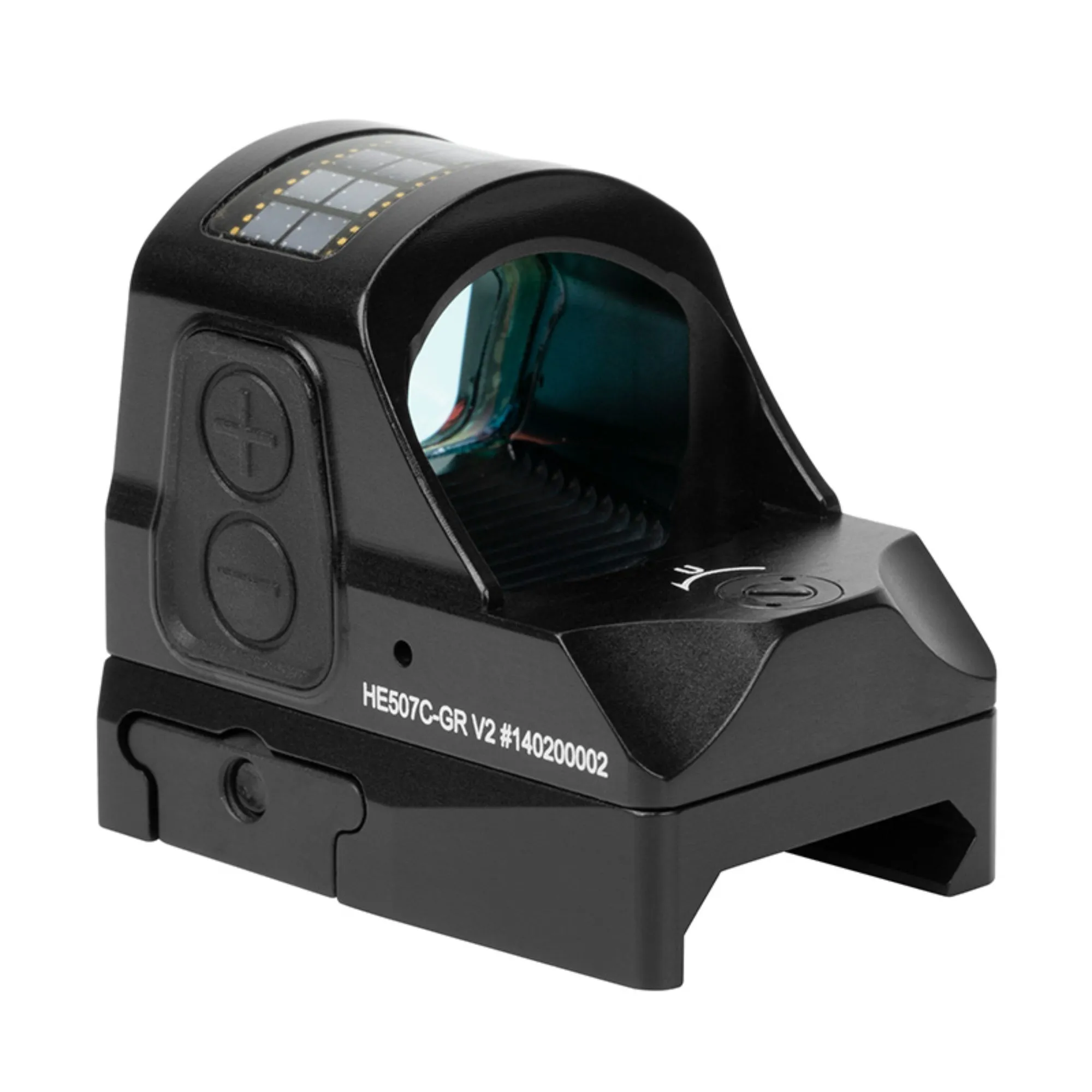 Holosun HE507C-GR V2 Open Reflex Sight Green Multi-Retical 2 MOA Dot and 32 MOA Circle Solar Power Sight