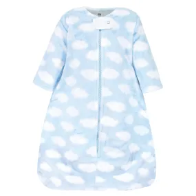 Hudson Baby Plush Sleeping Bag, Sack, Blanket, Blue Clouds