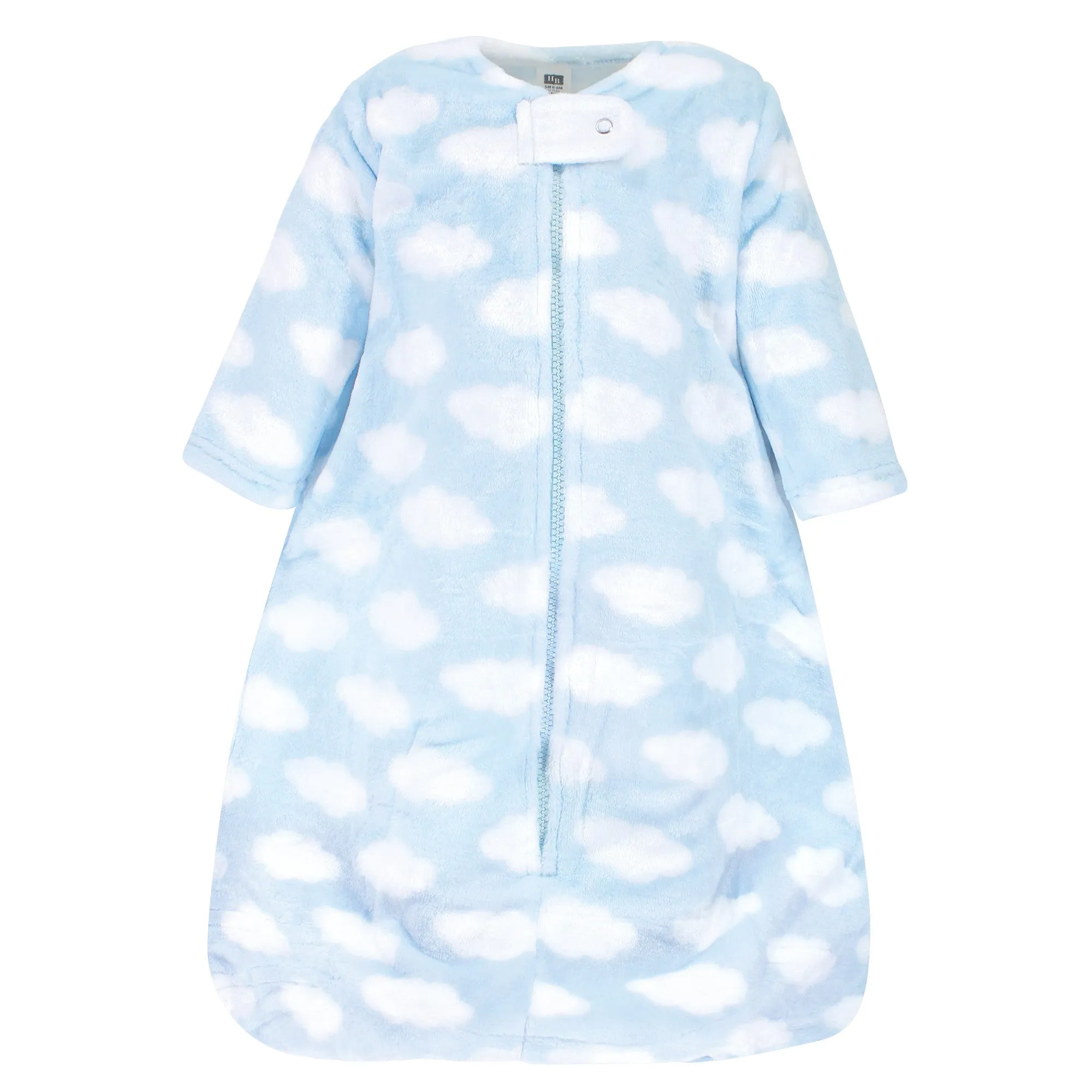 Hudson Baby Plush Sleeping Bag, Sack, Blanket, Blue Clouds