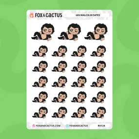 Ian Malcolm Date Stickers