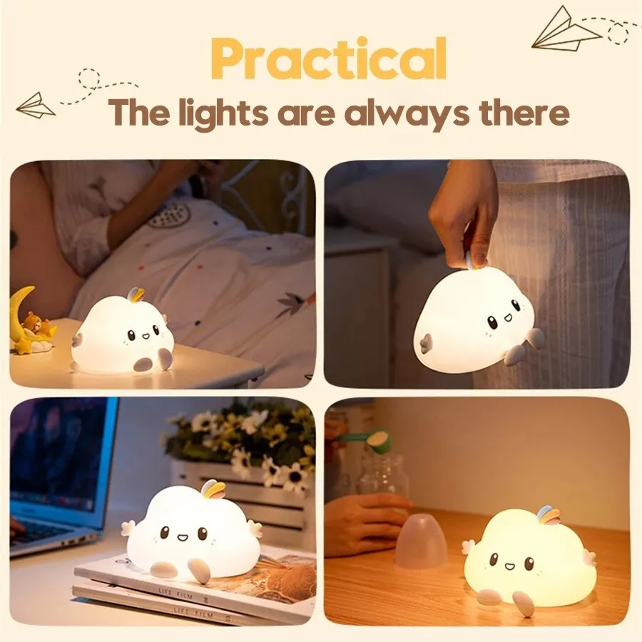 Kawaii Cloud LED Night Light
