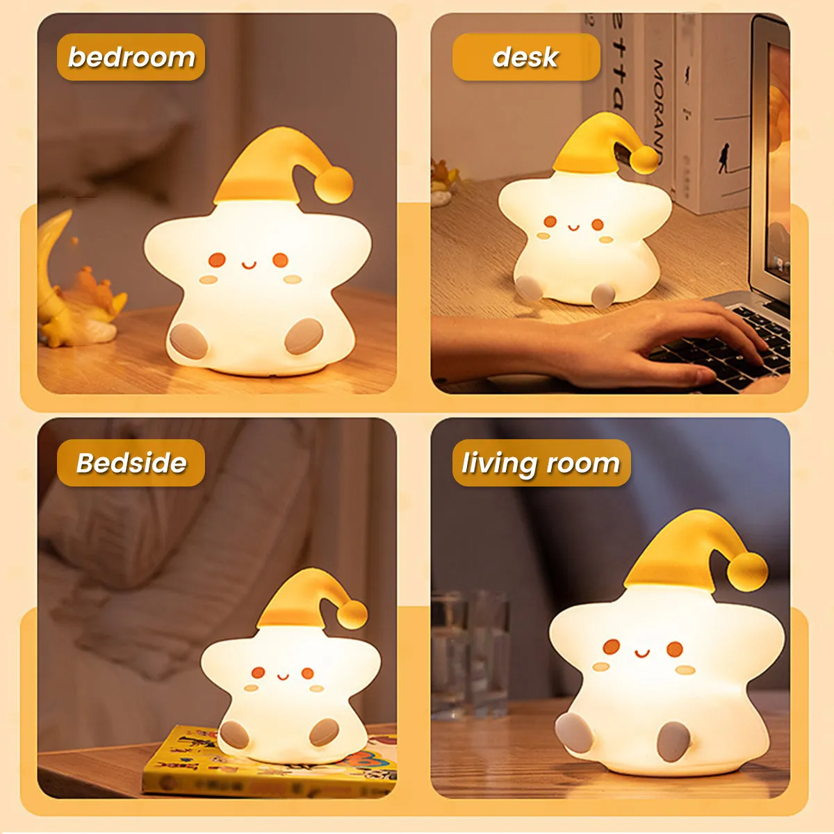 Kawaii Cloud LED Night Light