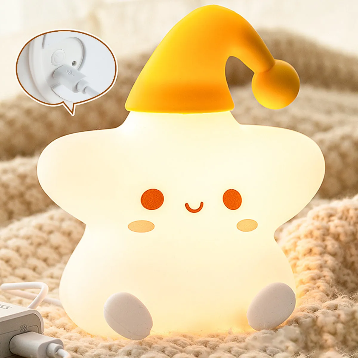 Kawaii Cloud LED Night Light