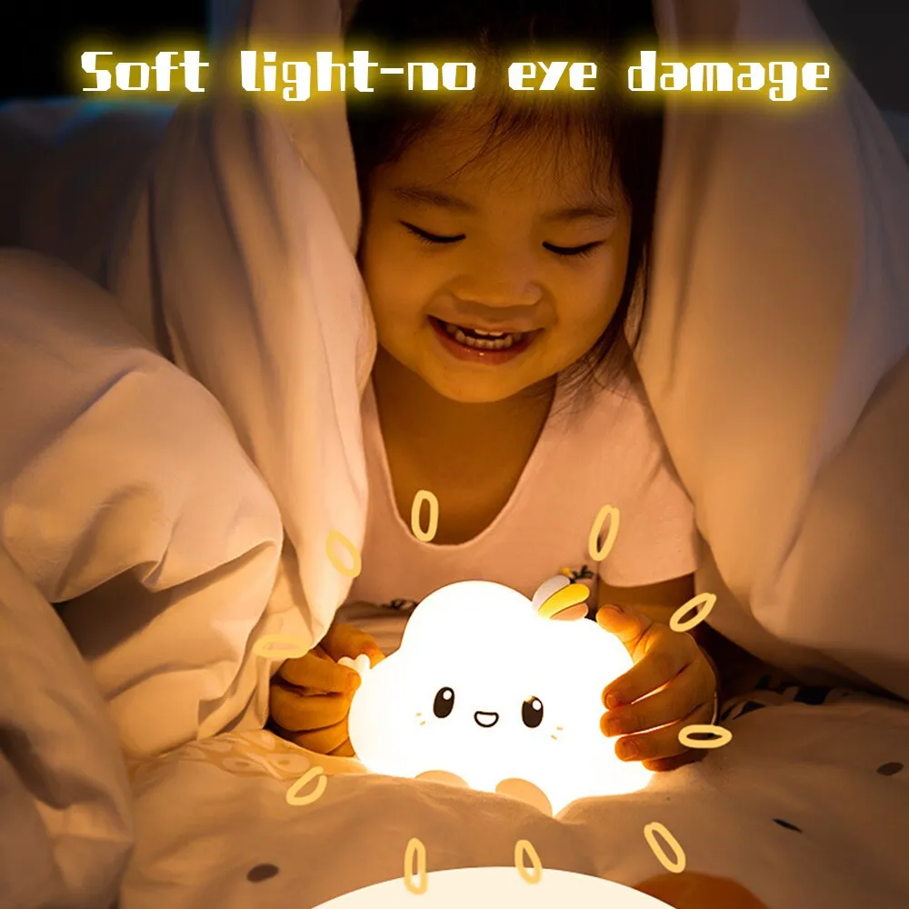 Kawaii Cloud LED Night Light