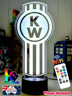 Kenworth Semi Truck Logo 3D LED Night Light Lamp