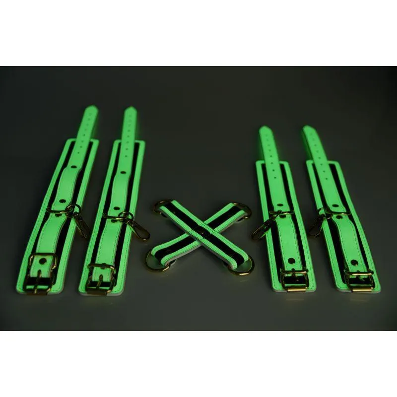 Kink In the Dark Glowing Hog Tie Set Fluro Green